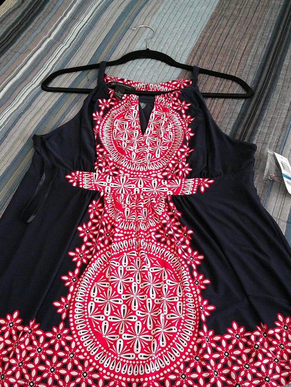 INC  sleeveless designer Flower shop Empire waist top 2 NEW Size XL